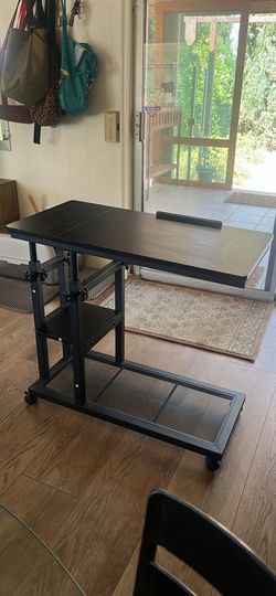 Black Rolling Desk
