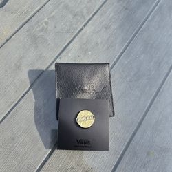 Rare Vans Waffle Head Pin w/ Original Leather Case