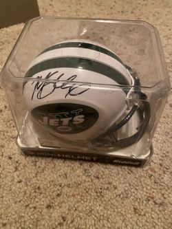 New york jets mark Sanchez autograph mini helmet