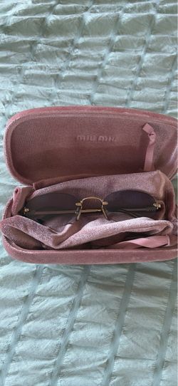 Miu Miu Rimless Sunglasses with Case