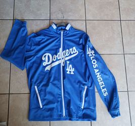 Mens Dodgers ZIP UP Sweater Sz Large