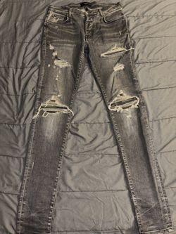 Amiri Size 32 Grey Camo