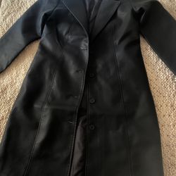 Leather Trench coat 