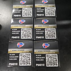 6 New Dodge 3.6L Pentastar Oil Filters. Caravan Jeep Mopar Ram