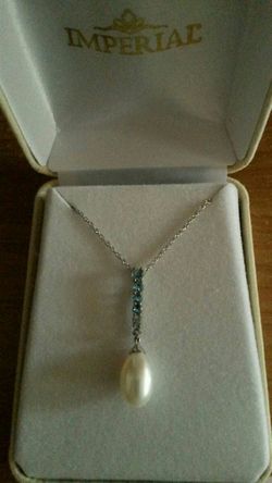 Sterling silver 925 pearl necklace