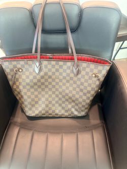 Louis Vuitton Neverfull Damier Ebene Tote Bag