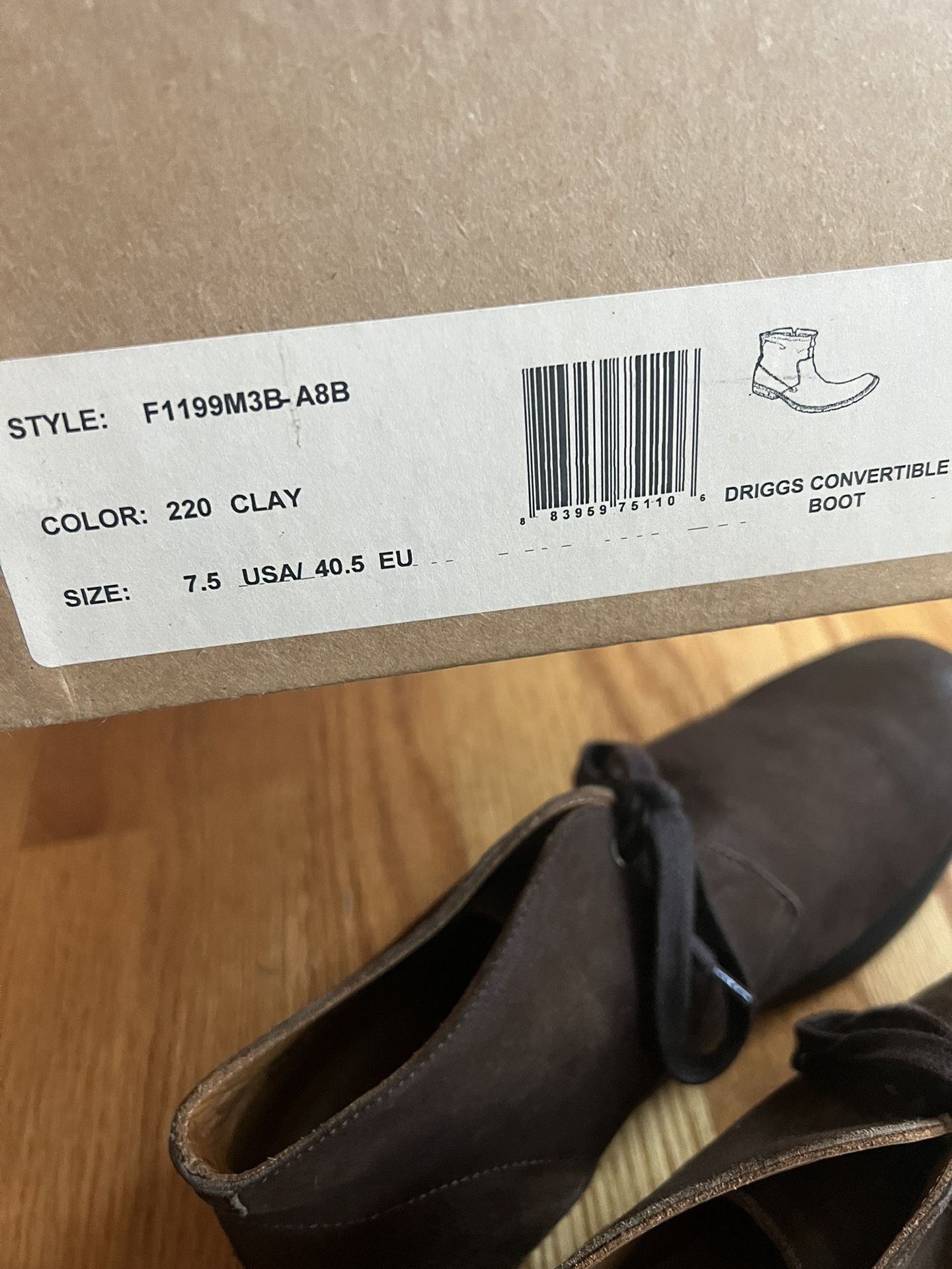 New John Varvatos Driggs Convertible Chukka Boot. Size 7.5 Dark Brown for Sale in Wolcott CT OfferUp