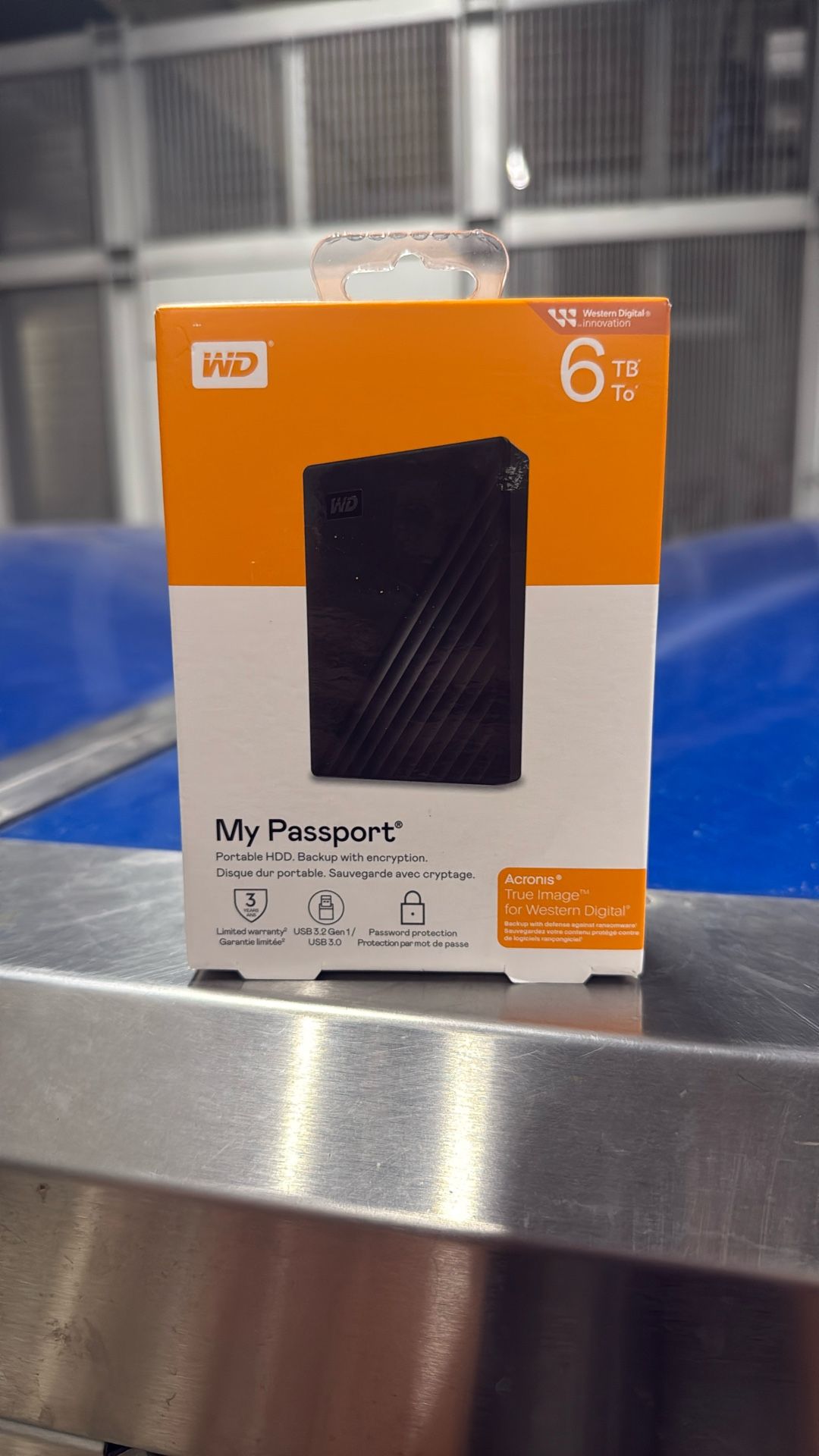 WD My Passport 6 TB Portable Hard Drive