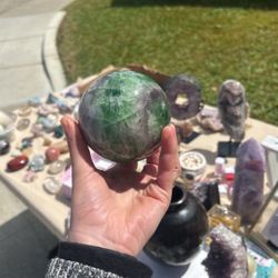 Fluorite Crystal Sphere 