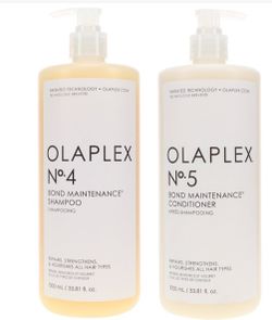 NEW! Olaplex Bond Maintenance Shampoo No.4 & Conditioner No.5 LITER SET/bundle