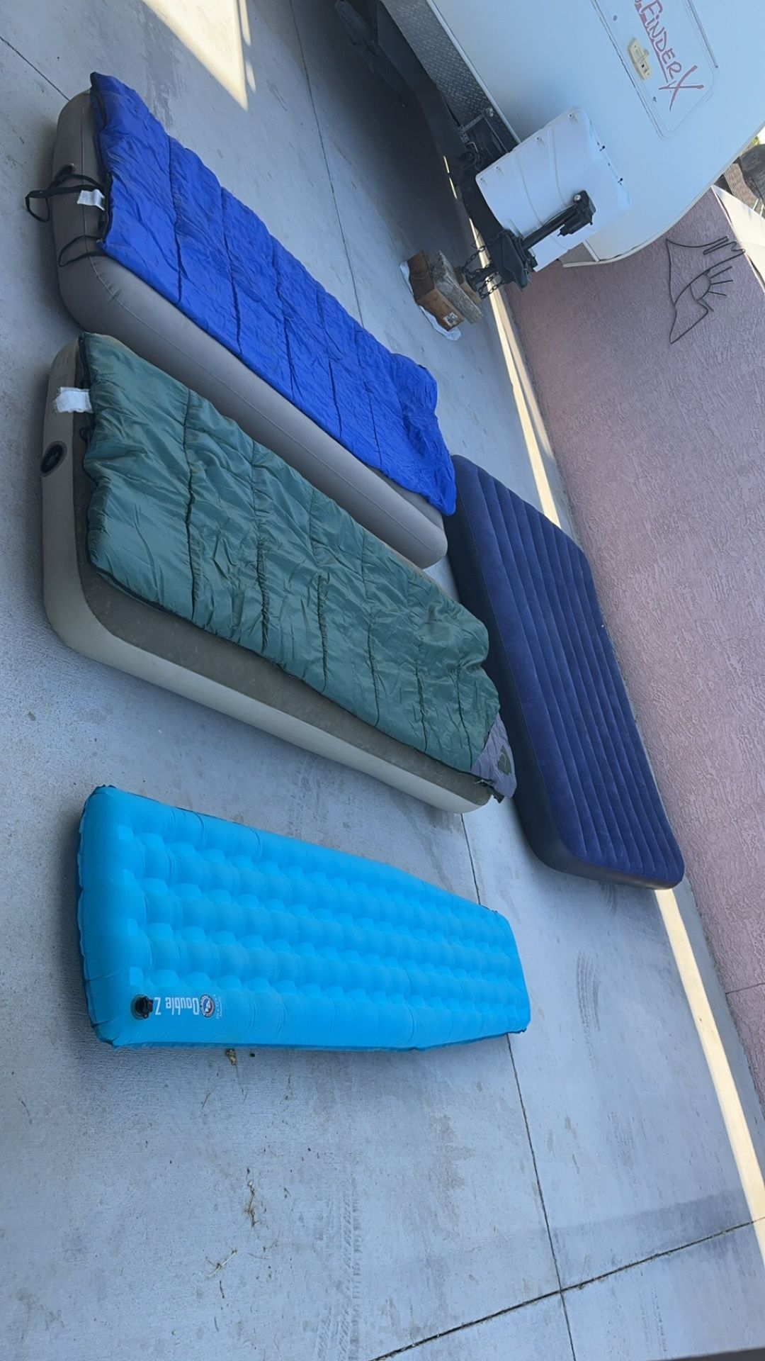 Sleeping Bags And Air Mattress