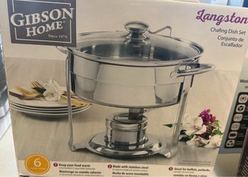 🍽️ NEW Gibson Home Langston Chafing Dish Set – 4.5 Qt
