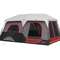 Core 9 Person Lighted Instant Cabin Tent