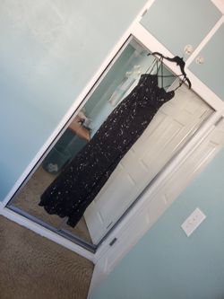 Beautiful Black Sequin Dress Size Medium Never Worn
