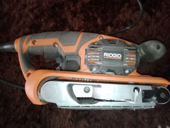 RIDGID 6.5 Amp Corded 3 in. x 18 in. Heavy-Duty Variable Speed Belt Sander 0
