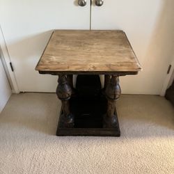 Solid Wood End Table 