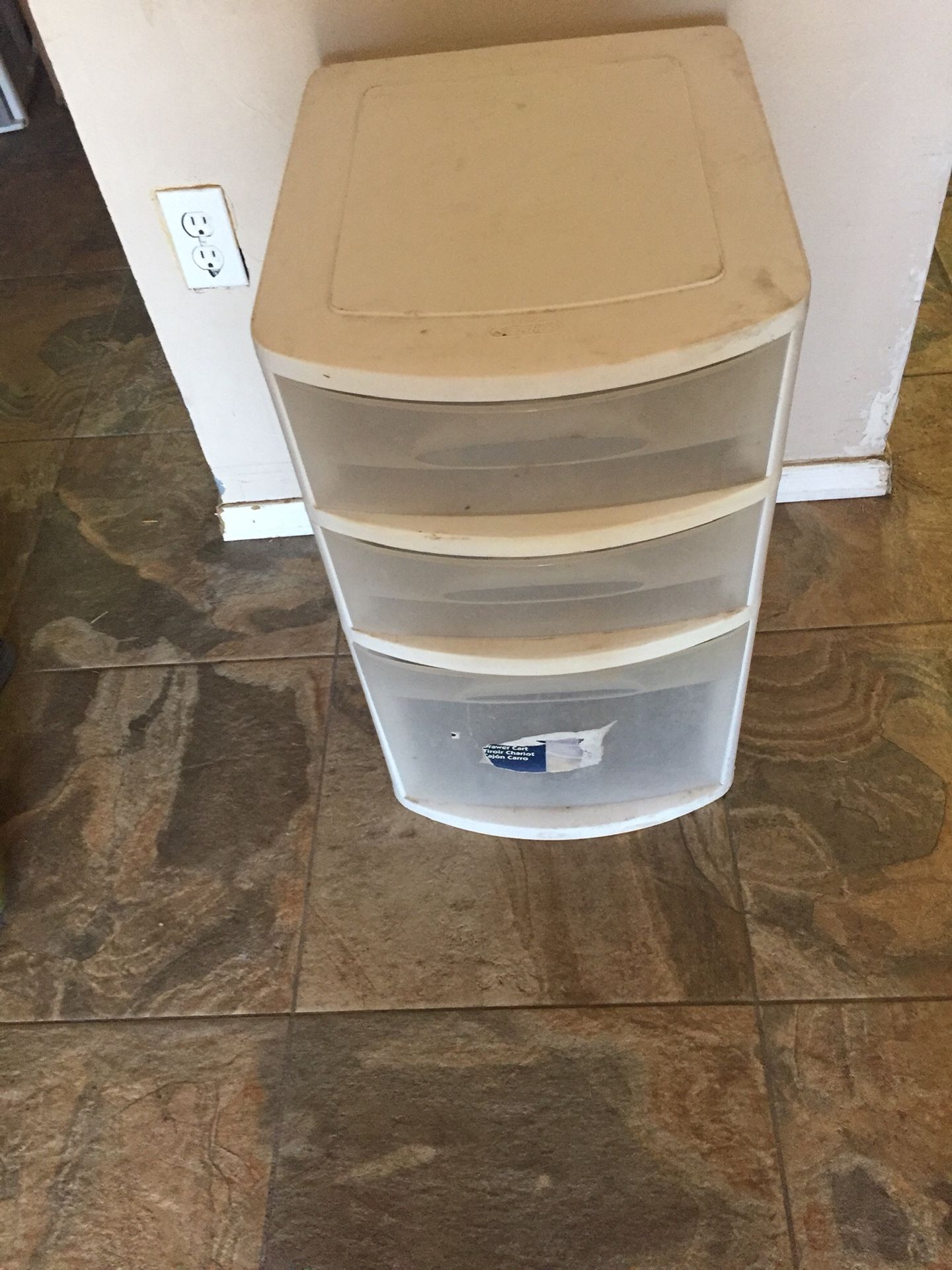 Plastic drawers