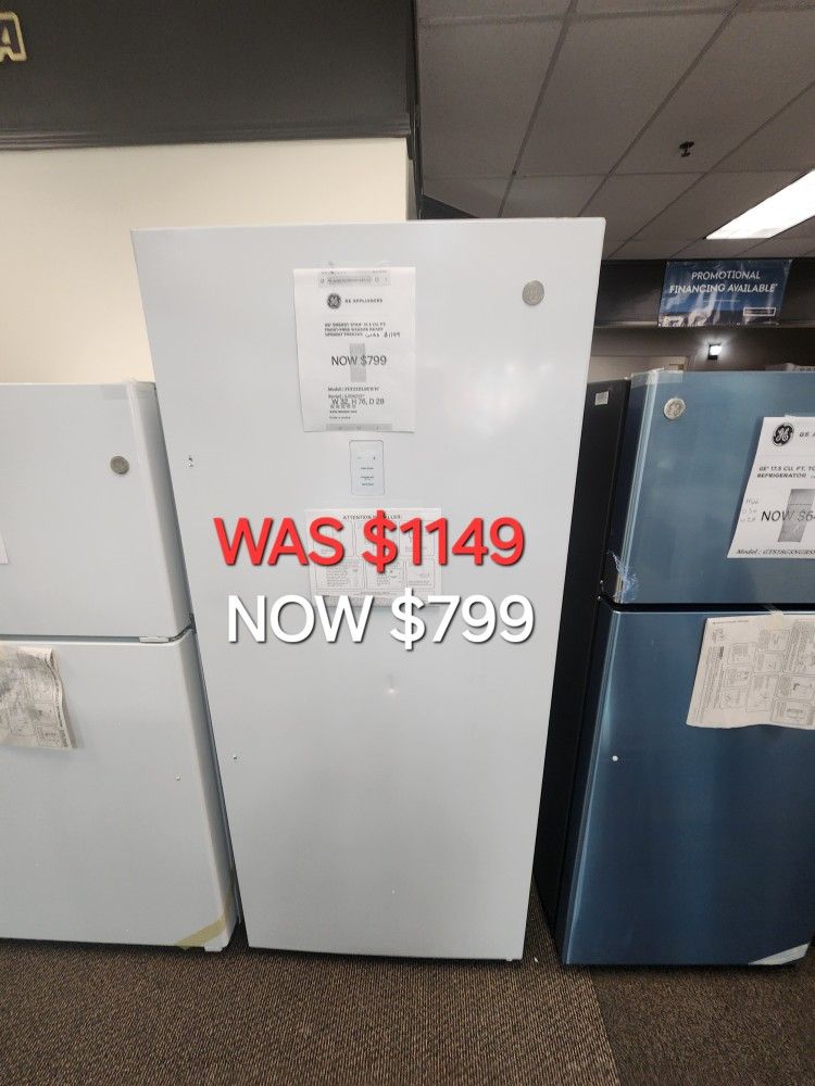Ge Energy Star Electric Star 21.3 Cu. Ft. Frost Free Garage Ready Upright Freezer