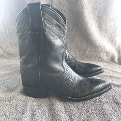 Black Cape Lizard Boots. Size 3D Men’s =  5D Women’s. New.