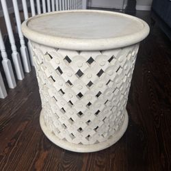 Wood Drum Table
