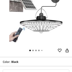 Solar Shed Light Outdoor Indoor Solar Powered Motion Sensor Light 198LED 1200LM Daytime Work Light with 5 Lighting Modes Remote Control IP65 Waterproo