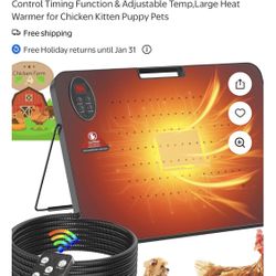 New Chicken Coop Heater W Remote