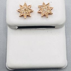 Original 925 Silver With Diamond Earrings (0.11CTW)