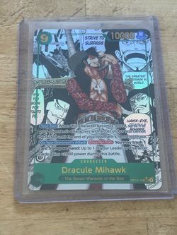 One Piece Dracule Mihawk Op14-119 Manga Rare  English LP