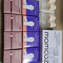 New - Momcozy Breast Pump & Breastfeeding Supplies – Bundle