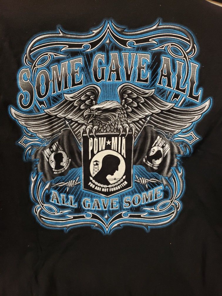 POW. MIA. SOME GAVE ALL, ALL GAVE SOME AMERICAN EAGLE FREEDOM, Medium T SHIRT