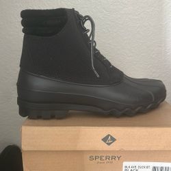 Sperry Avenue Duck Cordura Men Black Boot 12