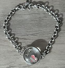 Stainless Steel Valentine Friend Heart Bracelet