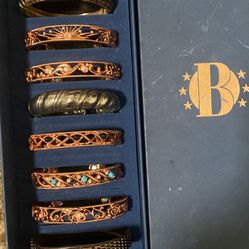 Nature's Beauty Copper And Gemstone Bracelets With Crystals