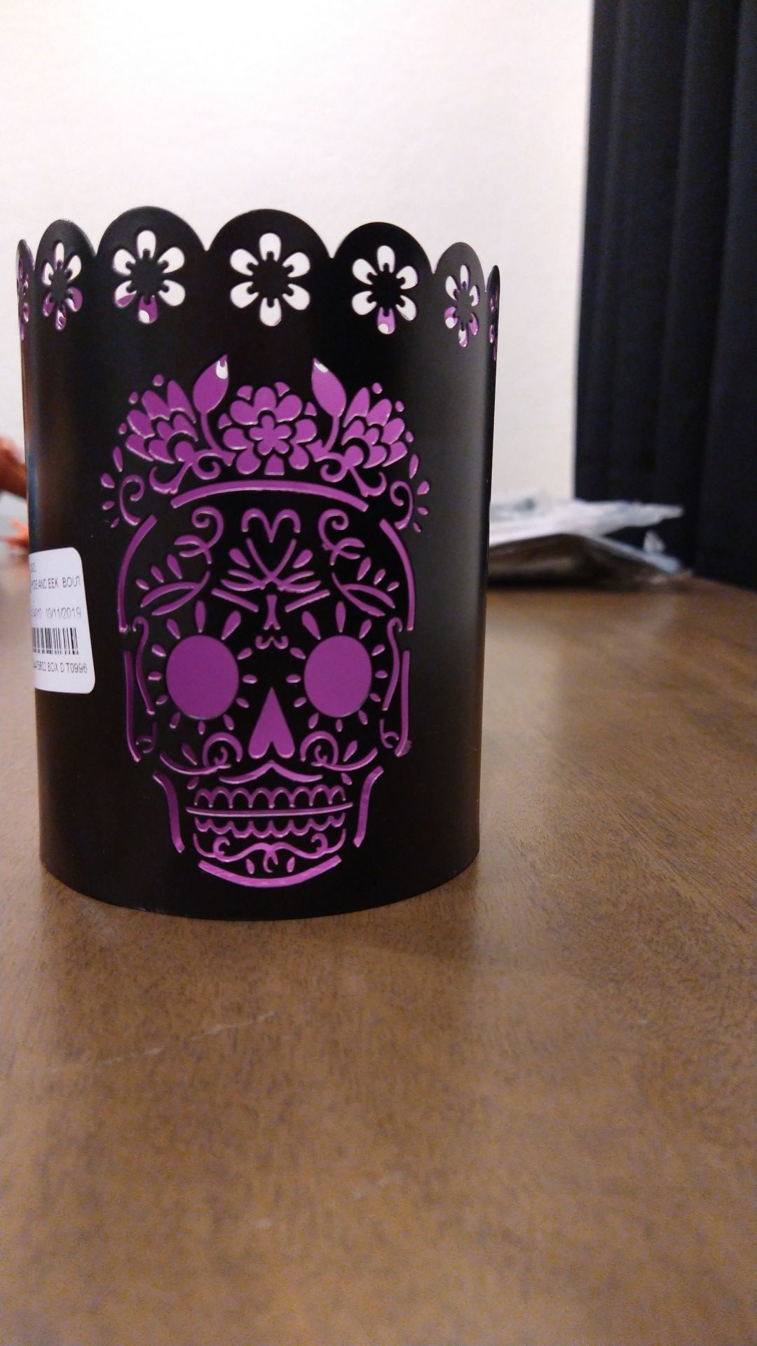 Day of the dead/ skull candle holder