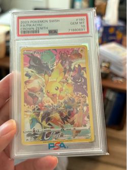Pikachu (Secret) 160/159 SWSH: Crown Zenith Holo PSA 10