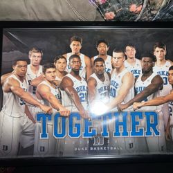 2 Framed Duke Basketball Posters ‘15-‘16, ‘16-‘17