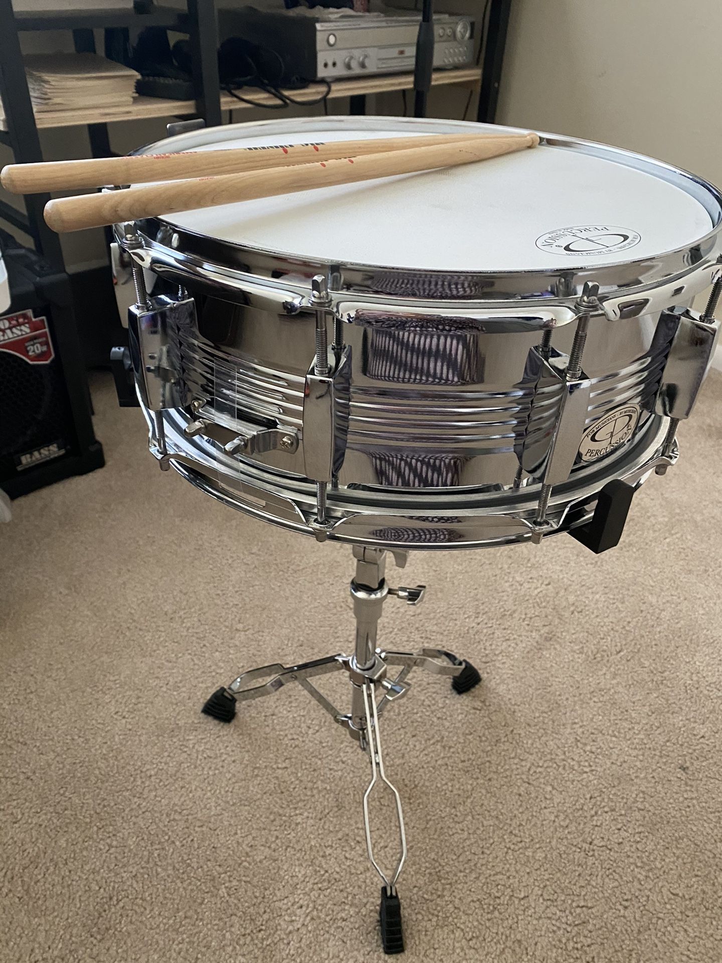 American Classic Percussions with bag and stand