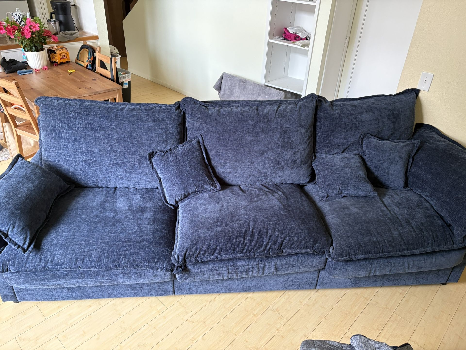 Big Blue Sectional Couch