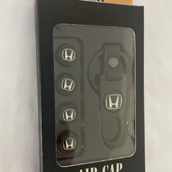 4 ~ Honda Black Air Valve Caps 