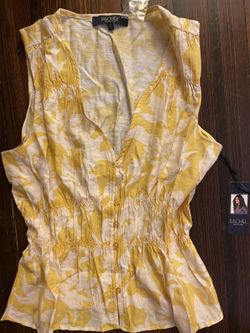 Rachel Ray Yellow Blouse