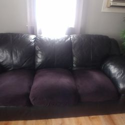 Leather Love Seat & Sofa
