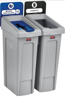 Trash Can Recycling Station, Mixed Recycling/Tire/Can/Kit/Station,