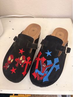 Custom Spider-Man clogs