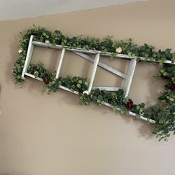 Rustic White Ladder Decor 