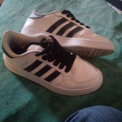 Men's Adidas White And Black Sneakers