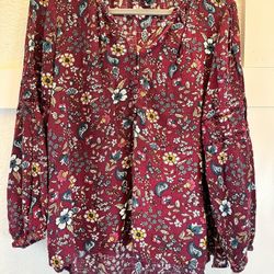 Lane Bryant | Floral Print Blouse | 14-16