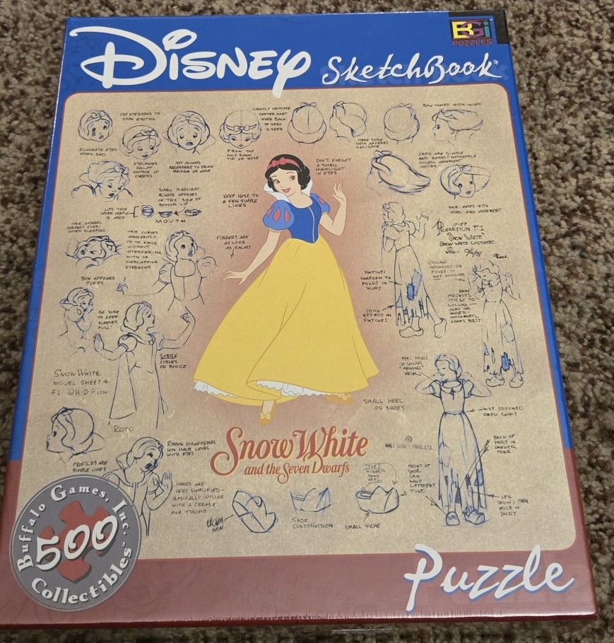 SKETCHBOOK JIGSAW PUZZLE BUFFALO GAMES 529 PIECE NEW
