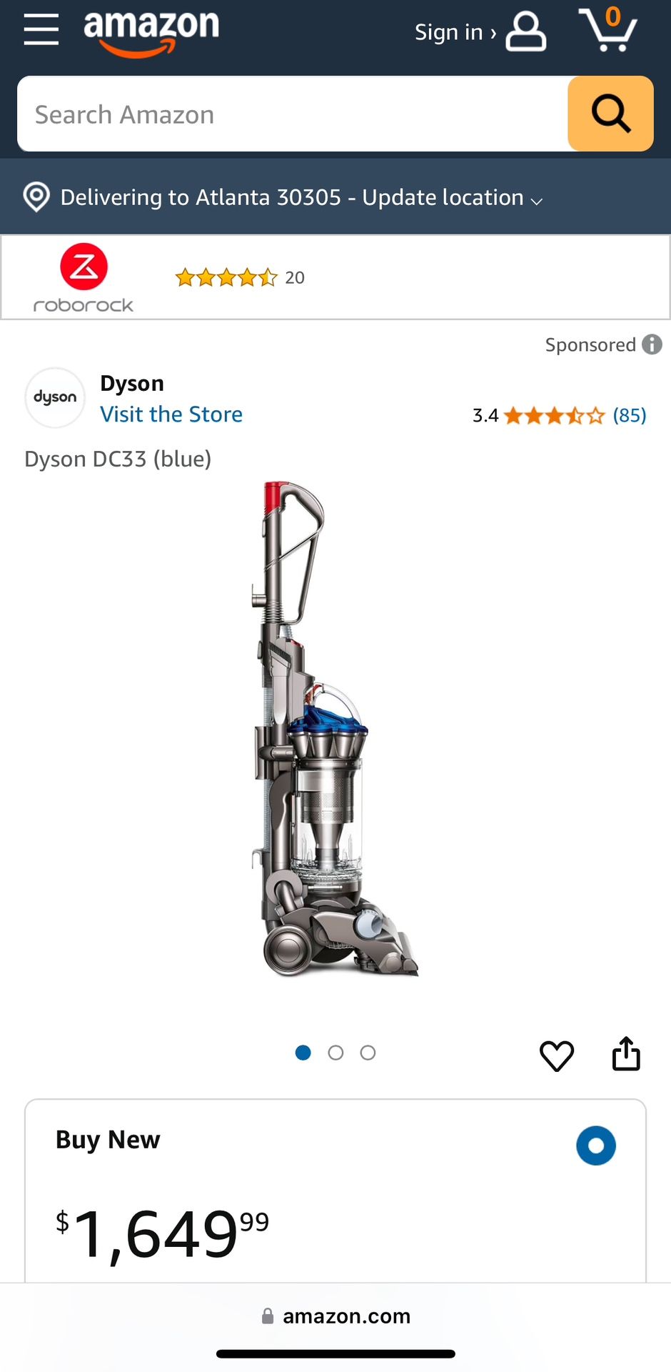 Dyson DC33 -Orange