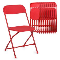 Red Pack Of 10 Party Chairs Brand New In Box 📦 