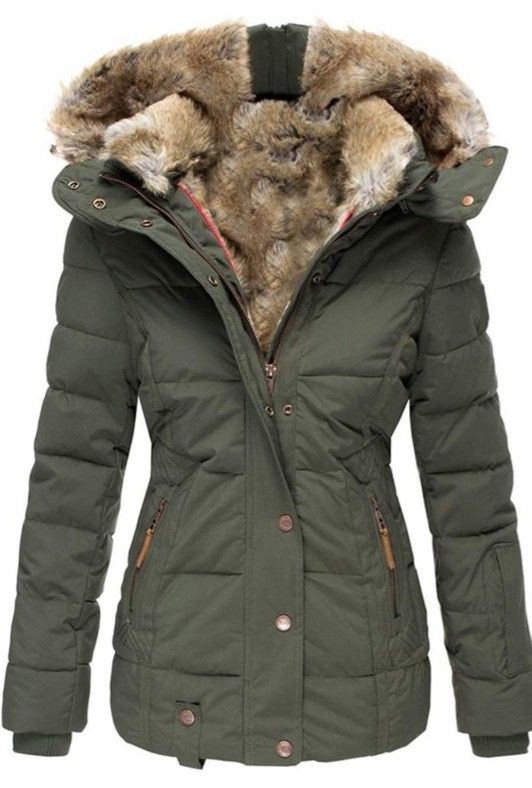 Women's Size Large Buckle Winter Coat